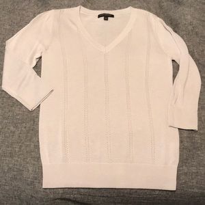 Light grey Banana Republic 3/4 sleeve sweater (sm)